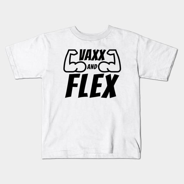 Vaxx and Flex Black Kids T-Shirt by felixbunny